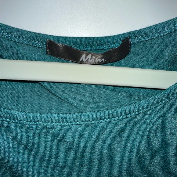MIM GREEN SOFT LIGHTWEIGHT LONG SLEEVE PULLOVER TOP SMALL - Picture 4 of 4